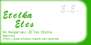 etelka eles business card